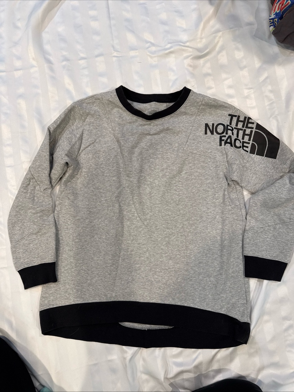 The North Face Grey Sweatshirt with Black Accents
